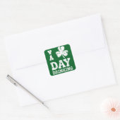 saint patricks dayおもしろいパーティーセントパスおもしろいドリンク スクエアシール (封筒)