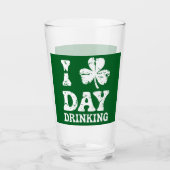 saint patricks dayおもしろいパーティーセントパスおもしろいドリンク タンブラーグラス (正面)