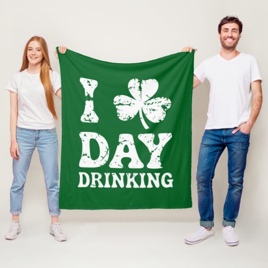 saint patricks dayおもしろいパーティーセントパスおもしろいドリンク フリースブランケット (インサイチュ)