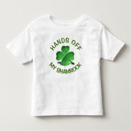 Saint patricks dayのおもしろいな緑のシャムロック トドラーTシャツ