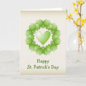 Saint patricks dayのデザイン カード (黄色い花)