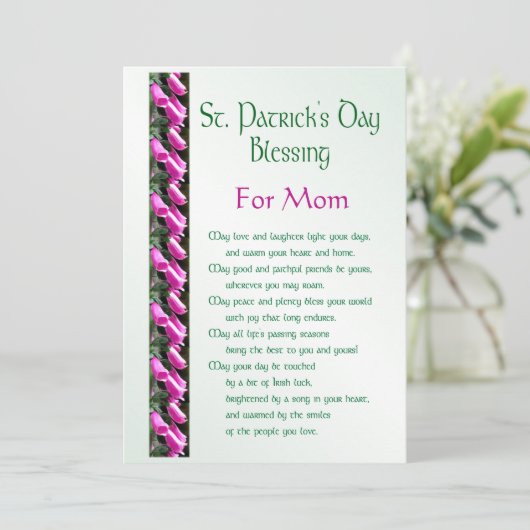 Saint patricks dayアイリッシュ賛美ズフォーマムホリデイ シーズンカード (スタンド正面)