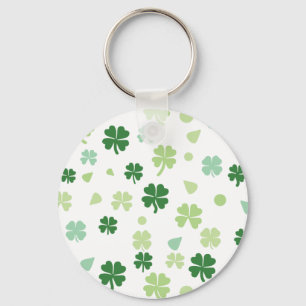 saint patricks dayグリーンクローバーシャムロック キーホルダー