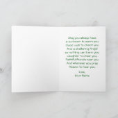 Saint patricks dayコイン |カスタム| カード (内部)