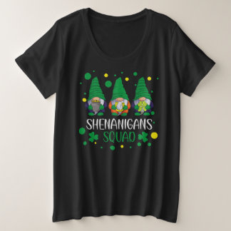 Saint patricks dayシェナニガンスおもしろい隊 プラスサイズTシャツ