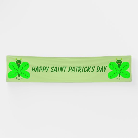 Saint patricks dayバタフライカスタムバナー 横断幕 (横)