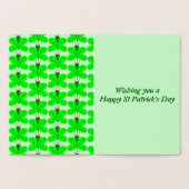 Saint patricks dayバタフライフォイルカード 箔カード (内部)