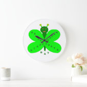 saint patricks dayバタフライ時計 ラージ壁時計 (ホーム)