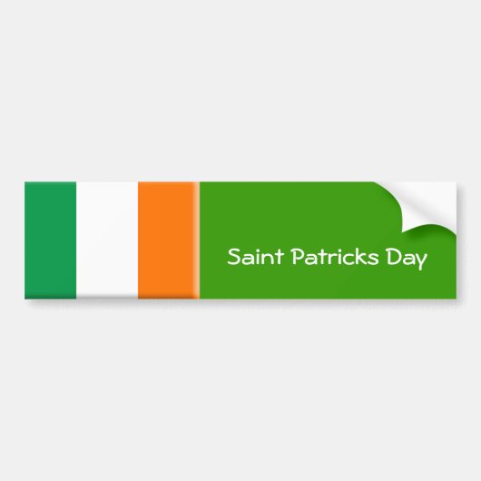Saint patricks dayバンパーステッカー バンパーステッカー (正面)