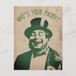 saint patricks dayパーティーおもしろいヴィンテージ ポストカード
