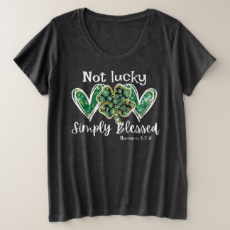 Saint patricks day宗教用プラスサイズシャツ プラスサイズTシャツ