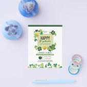 Saint patricks day招待状 チラシ (シングル)