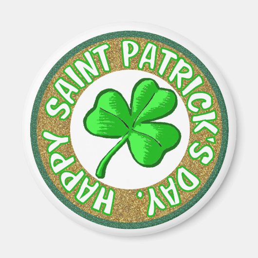 Saint patricks day磁石。 マグネット (正面)