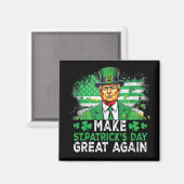 saint patricks day素晴らし再米国国旗おもしろい マグネット (正面/裏面)