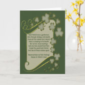 Saint patricks day カード (黄色い花)