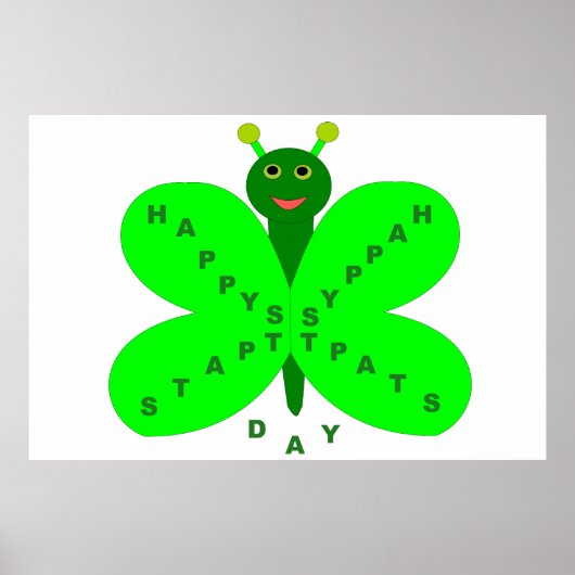 Saint patricks day・バタフライ・ポスター ポスター (正面)