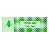 Saint patricks day・ビー・アンド・シャムロック 名札 (正面)
