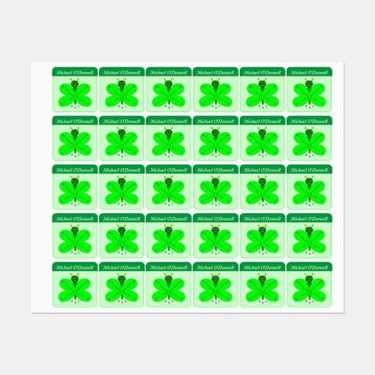 Saint patricks day ラベル (シート)