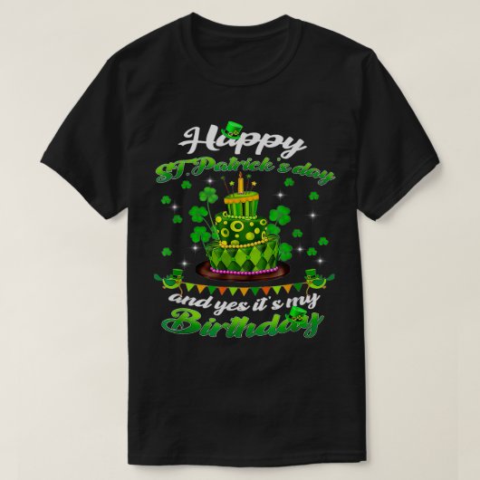 Saint Patricks Day Birthday Born on St Patricks Da Tシャツ (デザイン正面)