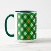  Saint Patrick's Day Irish colored argyle マグカップ (左)