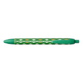  Saint Patrick's Day Irish colored argyle 黒ボールペン (裏面)