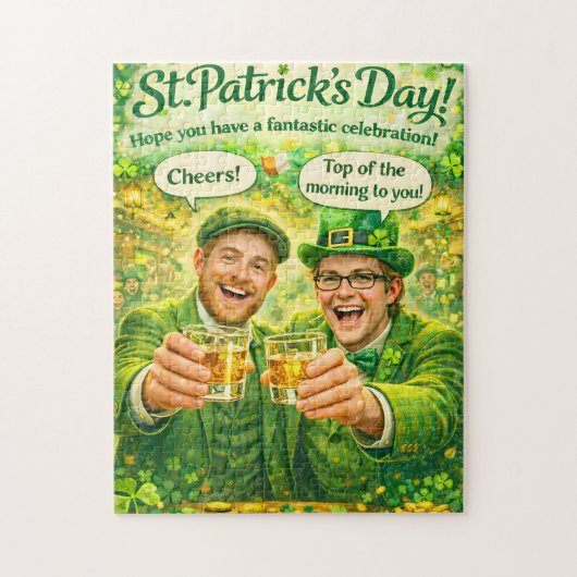 Saint Patrick's Day Irish toast jigsaw puzzle ジグソーパズル (縦)