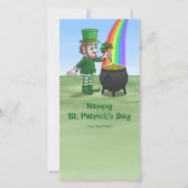 Saint Patrick's Day Leprechaun カード (正面)