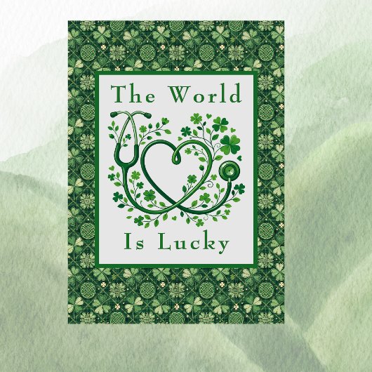 Saint Patrick's Day Lucky to Have Nurses Like You カード