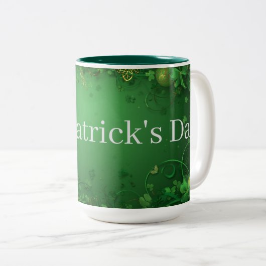 Saint Patrick's Day mug ツートーンマグカップ (正面右)