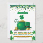 Saint Patricks Day Party Invitation 招待状 (正面)
