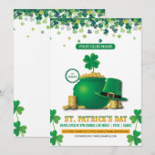 Saint Patricks Day Party Invitation 招待状 (正面/裏面)