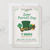 Saint Patricks Day Party Invitation 招待状 (正面)
