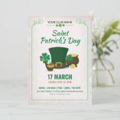 Saint Patricks Day Party Invitation 招待状 (スタンド正面)