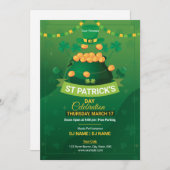 Saint Patrick's Day Party Invitation Flyer 招待状 (正面/裏面)