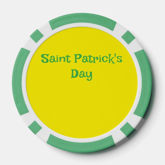 Saint Patrick's Day poker chip ポーカーチップ (裏面)