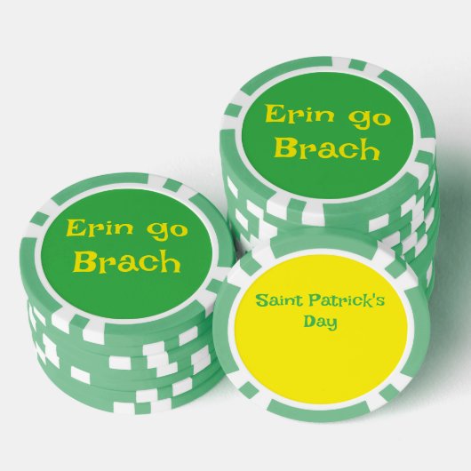 Saint Patrick's Day poker chip ポーカーチップ (積み重ね)