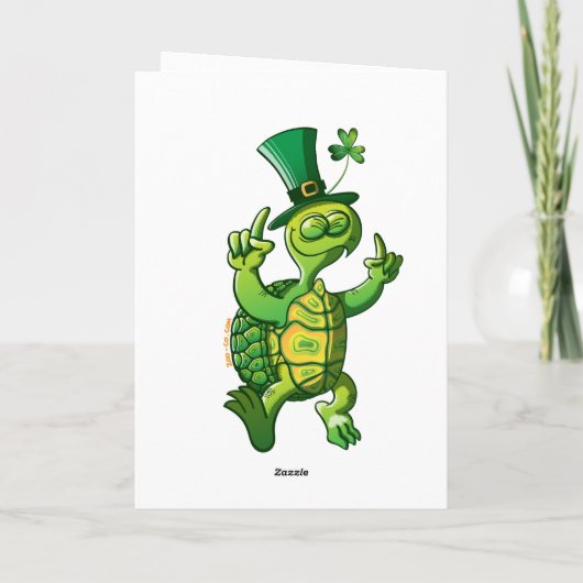 Saint Patrick's Day Turtle カード (裏面)