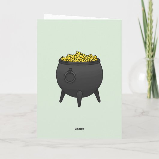 Saint Patrick's Day with Leprechaun カード (裏面)