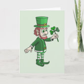 Saint Patrick's Day with Leprechaun カード (正面)
