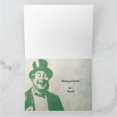 Saint Patricks Friendship Vintage Typography カード (内部)