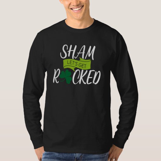 Saint Patrick's Get Shamrocked Drinking Paddy's Da Tシャツ (正面)