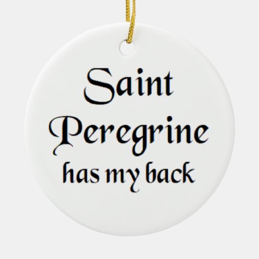 saint peregrine セラミックオーナメント (正面)