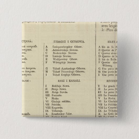 Saint Petersburg, Rosia Title pageインデックスページ 缶バッジ (正面)