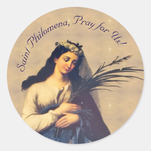Saint Philomena  ラウンドシール (正面)