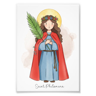 Saint Philomena, Catholic Photo Print フォトプリント