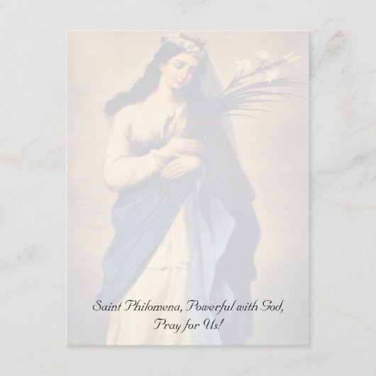 Saint Philomena Inspirational card (正面)