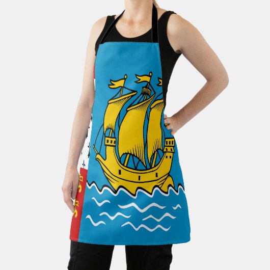 Saint Pierre and Miquelon Flag エプロン (インサイチュ)