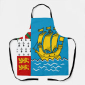 Saint Pierre and Miquelon Flag エプロン (正面)
