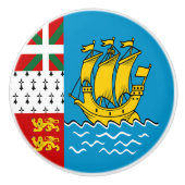 Saint Pierre and Miquelon Flag セラミックノブ (正面)