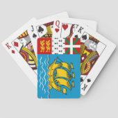 Saint Pierre and Miquelon Flag トランプ (裏面)